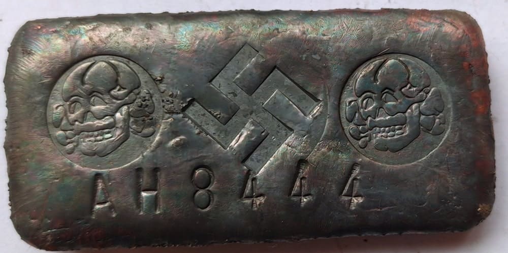World War II Silver Ingot Sample